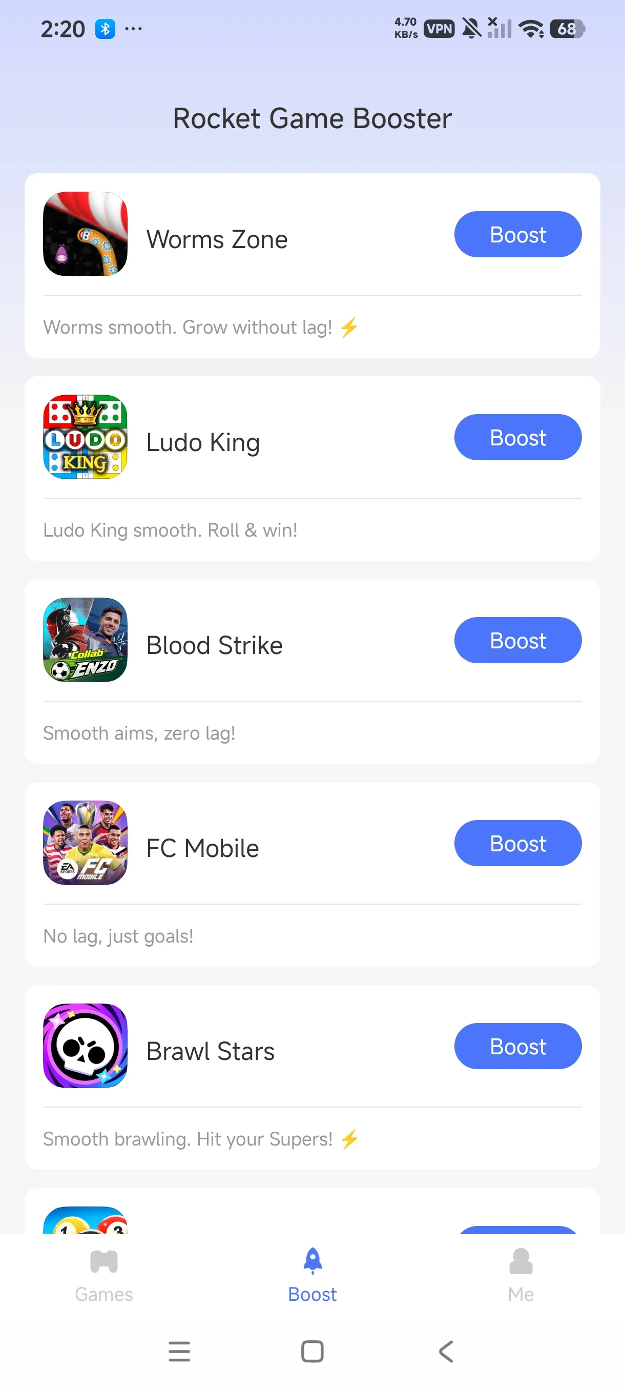 Add Blood Strike to Rocket via the Add My Games button