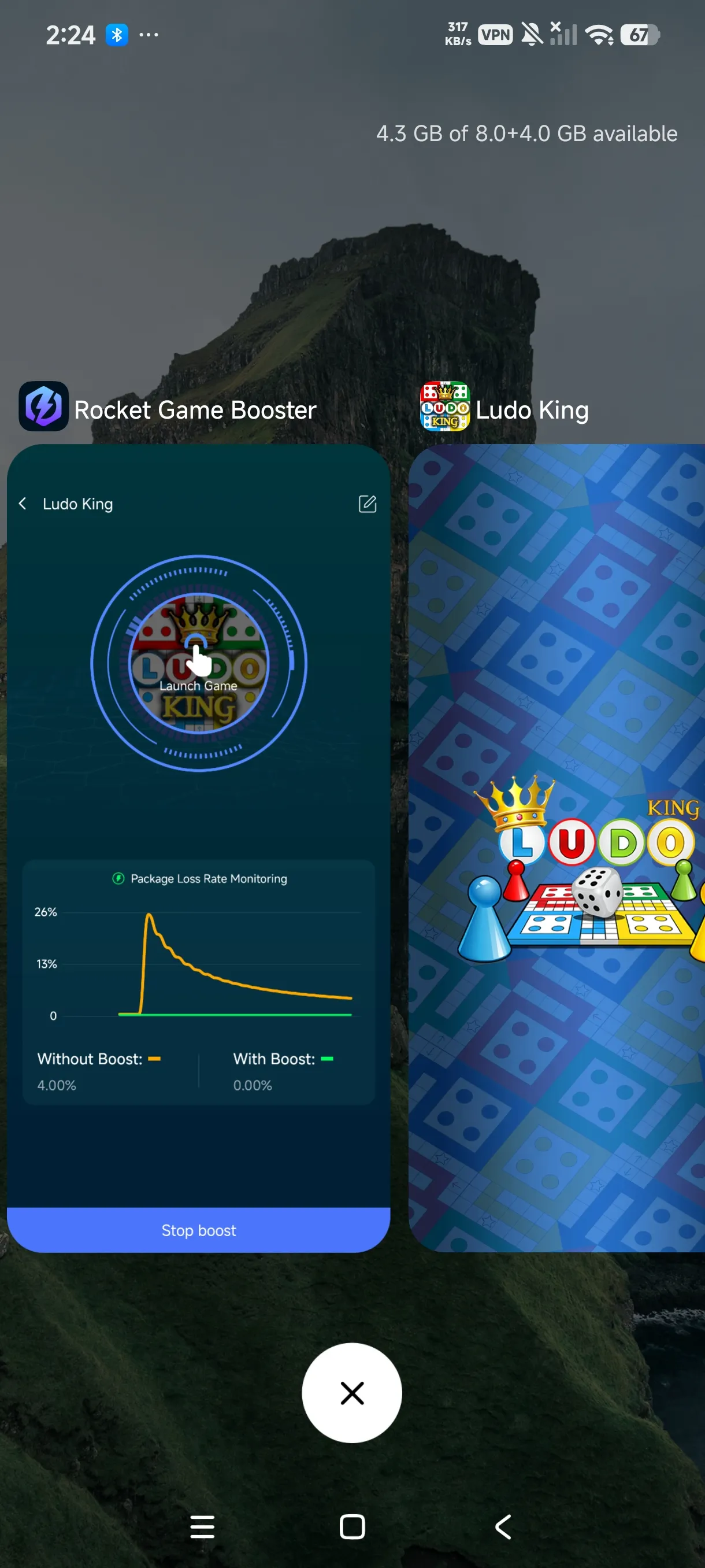 Real-time acceleration data comparison of ping